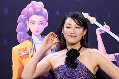 Amerikalı aktris, şarkıcı ve model Arden Cho, Netflix 'in 16 Haziran 2025' te Hollywood, Los Angeles, Kaliforniya, ABD 'de düzenlenen Netflix Tudum Theater' daki 'KPop Demon Hunters' özel gösterimine geldi..