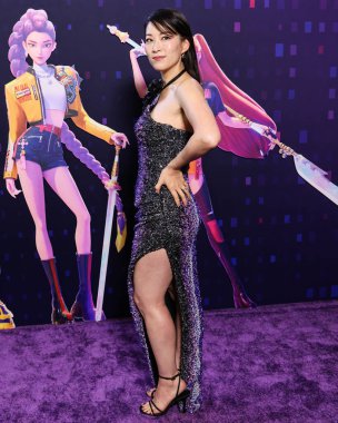 Amerikalı aktris, şarkıcı ve model Arden Cho, Netflix 'in 16 Haziran 2025' te Hollywood, Los Angeles, Kaliforniya, ABD 'de düzenlenen Netflix Tudum Theater' daki 'KPop Demon Hunters' özel gösterimine geldi..