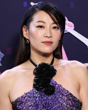 Amerikalı aktris, şarkıcı ve model Arden Cho, Netflix 'in 16 Haziran 2025' te Hollywood, Los Angeles, Kaliforniya, ABD 'de düzenlenen Netflix Tudum Theater' daki 'KPop Demon Hunters' özel gösterimine geldi..