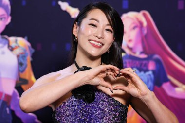 Amerikalı aktris, şarkıcı ve model Arden Cho, Netflix 'in 16 Haziran 2025' te Hollywood, Los Angeles, Kaliforniya, ABD 'de düzenlenen Netflix Tudum Theater' daki 'KPop Demon Hunters' özel gösterimine geldi..