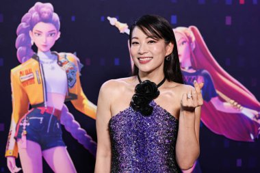 Amerikalı aktris, şarkıcı ve model Arden Cho, Netflix 'in 16 Haziran 2025' te Hollywood, Los Angeles, Kaliforniya, ABD 'de düzenlenen Netflix Tudum Theater' daki 'KPop Demon Hunters' özel gösterimine geldi..