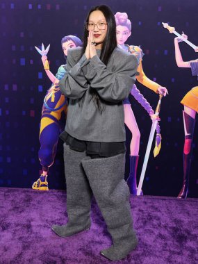 Amerikalı R & B şarkıcısı ve rapçi Audrey Nuna, Netflix 'in 16 Haziran 2025' te Hollywood, Los Angeles, Kaliforniya, ABD 'de düzenlenen Netflix Tudum Theater' daki 'KPop Demon Hunters' özel gösterimine geldi..