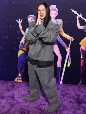 Amerikalı R & B şarkıcısı ve rapçi Audrey Nuna, Netflix 'in 16 Haziran 2025' te Hollywood, Los Angeles, Kaliforniya, ABD 'de düzenlenen Netflix Tudum Theater' daki 'KPop Demon Hunters' özel gösterimine geldi..