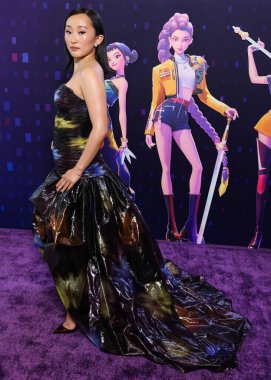 Amerikalı aktris Ji-young Yoo (SunHee Seo), Netflix 'in 16 Haziran 2025' te Hollywood, Los Angeles, Kaliforniya 'da düzenlenen Netflix Tudum Tiyatrosu' ndaki 'KPop Demon Hunters' ın Los Angeles Özel Gösterimi 'ne geldi..