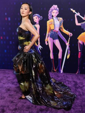 Amerikalı aktris Ji-young Yoo (SunHee Seo), Netflix 'in 16 Haziran 2025' te Hollywood, Los Angeles, Kaliforniya 'da düzenlenen Netflix Tudum Tiyatrosu' ndaki 'KPop Demon Hunters' ın Los Angeles Özel Gösterimi 'ne geldi..