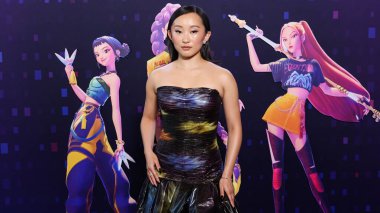 Amerikalı aktris Ji-young Yoo (SunHee Seo), Netflix 'in 16 Haziran 2025' te Hollywood, Los Angeles, Kaliforniya 'da düzenlenen Netflix Tudum Tiyatrosu' ndaki 'KPop Demon Hunters' ın Los Angeles Özel Gösterimi 'ne geldi..