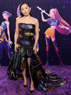 Amerikalı aktris Ji-young Yoo (SunHee Seo), Netflix 'in 16 Haziran 2025' te Hollywood, Los Angeles, Kaliforniya 'da düzenlenen Netflix Tudum Tiyatrosu' ndaki 'KPop Demon Hunters' ın Los Angeles Özel Gösterimi 'ne geldi..