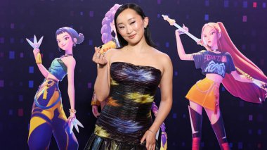 Amerikalı aktris Ji-young Yoo (SunHee Seo), Netflix 'in 16 Haziran 2025' te Hollywood, Los Angeles, Kaliforniya 'da düzenlenen Netflix Tudum Tiyatrosu' ndaki 'KPop Demon Hunters' ın Los Angeles Özel Gösterimi 'ne geldi..