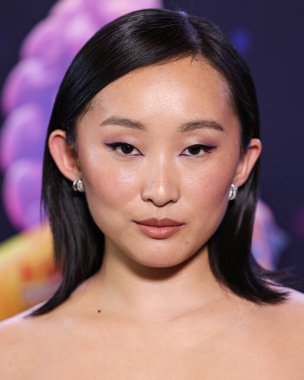 Amerikalı aktris Ji-young Yoo (SunHee Seo), Netflix 'in 16 Haziran 2025' te Hollywood, Los Angeles, Kaliforniya 'da düzenlenen Netflix Tudum Tiyatrosu' ndaki 'KPop Demon Hunters' ın Los Angeles Özel Gösterimi 'ne geldi..