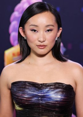 Amerikalı aktris Ji-young Yoo (SunHee Seo), Netflix 'in 16 Haziran 2025' te Hollywood, Los Angeles, Kaliforniya 'da düzenlenen Netflix Tudum Tiyatrosu' ndaki 'KPop Demon Hunters' ın Los Angeles Özel Gösterimi 'ne geldi..