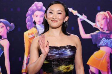 Amerikalı aktris Ji-young Yoo (SunHee Seo), Netflix 'in 16 Haziran 2025' te Hollywood, Los Angeles, Kaliforniya 'da düzenlenen Netflix Tudum Tiyatrosu' ndaki 'KPop Demon Hunters' ın Los Angeles Özel Gösterimi 'ne geldi..