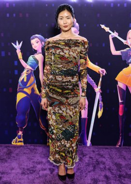 Amerikalı model, aktris ve sanatçı May Hong, Netflix 'in 16 Haziran 2025' te Hollywood, Los Angeles, Kaliforniya, ABD 'de düzenlenen Netflix Tudum Theater' daki 'KPop Demon Hunters' özel gösterimine geldi..