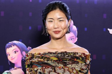 Amerikalı model, aktris ve sanatçı May Hong, Netflix 'in 16 Haziran 2025' te Hollywood, Los Angeles, Kaliforniya, ABD 'de düzenlenen Netflix Tudum Theater' daki 'KPop Demon Hunters' özel gösterimine geldi..