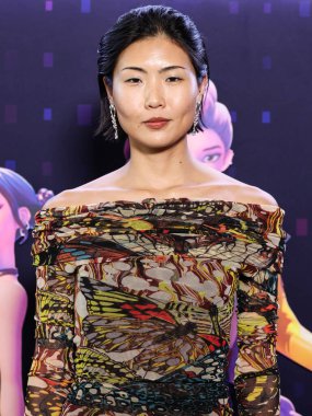 Amerikalı model, aktris ve sanatçı May Hong, Netflix 'in 16 Haziran 2025' te Hollywood, Los Angeles, Kaliforniya, ABD 'de düzenlenen Netflix Tudum Theater' daki 'KPop Demon Hunters' özel gösterimine geldi..