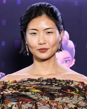 Amerikalı model, aktris ve sanatçı May Hong, Netflix 'in 16 Haziran 2025' te Hollywood, Los Angeles, Kaliforniya, ABD 'de düzenlenen Netflix Tudum Theater' daki 'KPop Demon Hunters' özel gösterimine geldi..