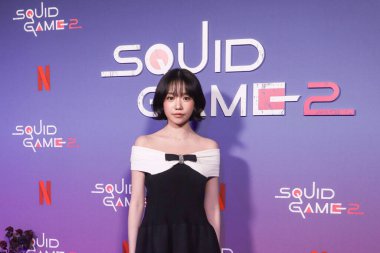 Güney Koreli şarkıcı ve aktris Jo Yu-ri Netflix 'in' Squid Game '2. Sezon Fotoğraf Deneme Yarışması' na 17 Haziran 2025 'te Manhattan, New York, ABD' deki Manhattan AVM 'de katıldı..