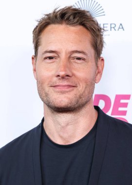 Amerikalı aktör, yapımcı, yönetmen ve yazar Justin Hartley, 18 Haziran 2025 'te Los Angeles, Kaliforniya' da bulunan The Directors Guild of America 'daki DGA Theater Complex' te düzenlenen Magenta Light Studios 'un' Bride Hard 'filminin Los Angeles galasına geldi.