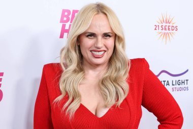Avustralyalı aktris, yapımcı, şarkıcı ve yazar Rebel Wilson, 18 Haziran 2025 'te Los Angeles, Kaliforniya' da bulunan The Directors Guild of America 'daki DGA Tiyatro Kompleksi' nde düzenlenen Magenta Light Studios 'un' Bride Hard 'filminin Los Angeles galasına geldi.