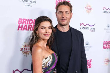 Fas asıllı Amerikalı aktris Sofia Pernas ve kocası / Amerikalı aktör, yapımcı, yönetmen ve yazar Justin Hartley, DGA Tiyatro Kompleksi 'nde düzenlenen Magenta Light Studios' un 'Bride Hard' filminin Los Angeles galasına geldiler. 