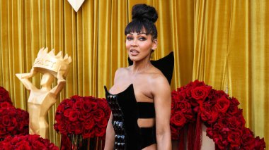 Amerikalı aktris, yapımcı ve yönetmen Meagan Good, 20 Haziran 2025 'te Beverly Hilton Hotel' deki Wilshire Garden Avlusu 'nda düzenlenen 5.