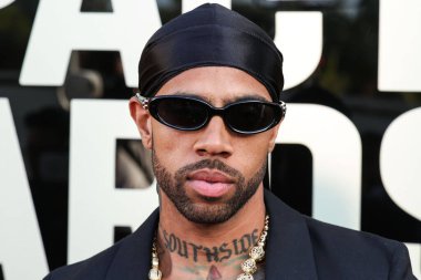 Amerikalı rapçi Vic Mensa (Victor Kwesi Mensah), 20 Haziran 2025 'te Beverly Hilton Hotel' deki Wilshire Garden Avlusu 'nda düzenlenen 5..