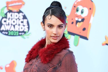 American actress, singer, songwriter, dancer, and social media personality Kylie Cantrall arrives at the 2025 Nickelodeon Kids' Choice Awards (38th Annual Nickelodeon Kids' Choice Awards) held at Barker Hangar on June 21, 2025 in Santa Monica, LA