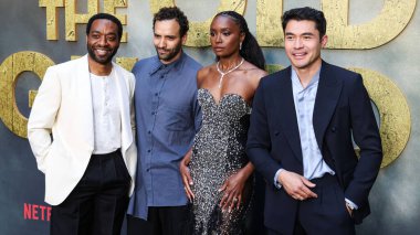 Chiwetel Ejiofor, Marwan Kenzari, Kiki Layne ve Henry Golding, Netflix 'in Hollywood, Los Angeles, Kaliforniya, ABD' deki Netflix Tudum Tiyatrosu 'ndaki 
