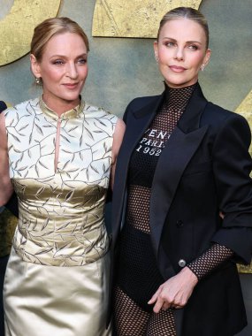 Amerikalı aktris Uma Thurman ve Güney Afrikalı-Amerikalı aktris ve yapımcı Charlize Theron, Netflix 'in' The Old Guard 2 'adlı oyununun Los Angeles galasına 25 Haziran 2025' de Hollywood, Los Angeles, Kaliforniya 'da bulunan Netflix Tudum Theater' a geldiler.