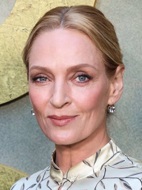 Fred Leighton takısı takan Amerikalı aktris Uma Thurman, Netflix 'in 25 Haziran 2025' te Hollywood, Los Angeles, Kaliforniya, ABD 'deki Netflix Tudum Tiyatrosu' ndaki 