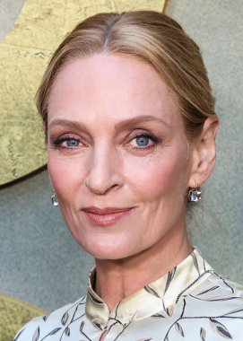Fred Leighton takısı takan Amerikalı aktris Uma Thurman, Netflix 'in 25 Haziran 2025' te Hollywood, Los Angeles, Kaliforniya, ABD 'deki Netflix Tudum Tiyatrosu' ndaki 