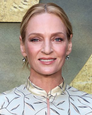 Fred Leighton takısı takan Amerikalı aktris Uma Thurman, Netflix 'in 25 Haziran 2025' te Hollywood, Los Angeles, Kaliforniya, ABD 'deki Netflix Tudum Tiyatrosu' ndaki 
