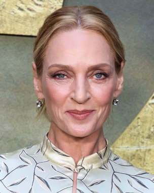 Fred Leighton takısı takan Amerikalı aktris Uma Thurman, Netflix 'in 25 Haziran 2025' te Hollywood, Los Angeles, Kaliforniya, ABD 'deki Netflix Tudum Tiyatrosu' ndaki 