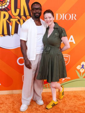 İngiliz-Nijeryalı aktör ve yönetmen David Oyelowo ve eşi Jessica Oyelowo, 28 Haziran 2025 'te Universal City, Los Angeles, ABD' de düzenlenen Charlize Theron Afrika Sosyal Yardım Projesi (CTAOP) Blok Partisi 2025 'e geldiler.