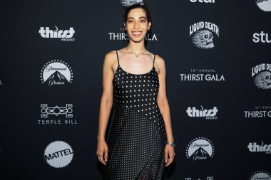 Maya Boyce, 28 Haziran 2025 'te ABD' nin Kaliforniya eyaletinin Los Angeles kentinde bulunan Beverly Hills 'teki SLS Hotel' de düzenlenen 16. Yıllık Susuzluk Galası 'na geldi.. 