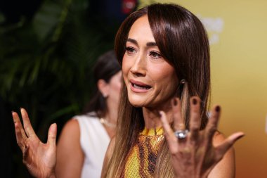 Amerikalı aktris ve eski model Maggie Q (Margaret Denise Quigley), 9 Temmuz 2025 'te Culver Tiyatrosu' nda düzenlenen Amazon Prime Video 'nun' Ballard '1. sezonunun Los Angeles Premiere' ine gelir..