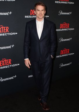 Amerikalı aktör ve müzisyen Michael C. Hall, 9 Temmuz 2025 'te ABD' nin Manhattan şehrinde bulunan Lincoln Sahne Sanatları Merkezi 'ndeki Alice Tully Salonu' nda düzenlenen 'Dexter: Resurrection' adlı şovun dünya prömiyerine geldi.