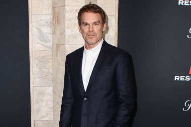 Amerikalı aktör ve müzisyen Michael C. Hall, 9 Temmuz 2025 'te ABD' nin Manhattan şehrinde bulunan Lincoln Sahne Sanatları Merkezi 'ndeki Alice Tully Salonu' nda düzenlenen 'Dexter: Resurrection' adlı şovun dünya prömiyerine geldi.