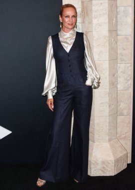 Amerikalı aktris Uma Thurman, 9 Temmuz 2025 'te Manhattan, New York, ABD' de bulunan Lincoln Sahne Sanatları Merkezi 'ndeki Alice Tully Salonu' nda düzenlenen 
