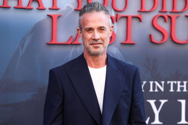 Amerikalı aktör Freddie Prinze Jr., 14 Temmuz 2025 'te Los Angeles, Kaliforniya, ABD' de bulunan Kasa tarafından Broadway 'deki StILE Downtown Los Angeles' taki United Theater 'da düzenlenen 