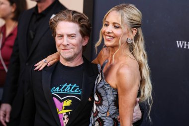 Seth Green ve Sarah Michelle Gellar, 14 Temmuz 2025 tarihinde Los Angeles, Kaliforniya, ABD 'de bulunan Kasa tarafından Broadway' deki StILE Downtown Los Angeles 'taki United Theater' da düzenlenen Columbia Pictures 'ın 