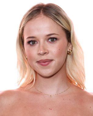 Avustralyalı aktris Holly J. Barrett, 16 Temmuz 2025 'te Santa Monica, Los Angeles' taki Calabra Rooftop 'ta düzenlenen The Stars From The Networks Summer Movie Cireup' ın yer aldığı Lifetime Summer Soiree Event 2025 'e geldi.   