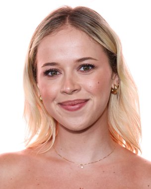 Avustralyalı aktris Holly J. Barrett, 16 Temmuz 2025 'te Santa Monica, Los Angeles' taki Calabra Rooftop 'ta düzenlenen The Stars From The Networks Summer Movie Cireup' ın yer aldığı Lifetime Summer Soiree Event 2025 'e geldi.   