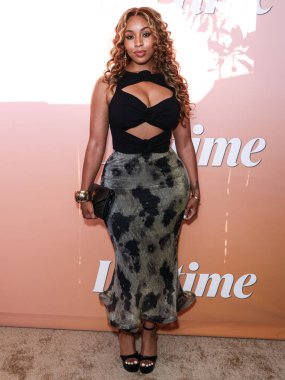 LaShar Love, 16 Temmuz 2025 'te Santa Monica, Los Angeles, Kaliforniya' daki Calabra Oteli 'nin çatısındaki The Stars from The Networks Summer Movie Cireup' ın yer aldığı Lifetime Summer Soiree Event 2025 'e ulaştı.   