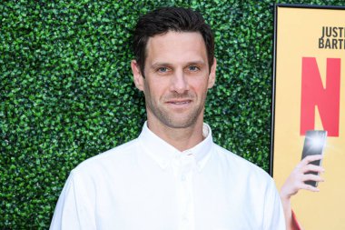 Amerikalı aktör Justin Bartha, 6 Ağustos 2025 'te Kuzey Hollywood, Los Angeles, Kaliforniya, ABD' de The Garland Hotel 'de düzenlenen Quiver Distribution' ın 