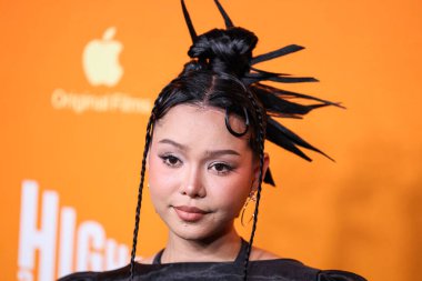 Filipinli şarkıcı, model ve sosyal medya yıldızı Bella Poarch, 13 Ağustos 2025 'te AMMP' deki Ted Mann Tiyatrosu 'nda düzenlenen Los Angeles Orijinal Filmlerin Özel Gösterimi ve A24' ün En Düşük 2 Gösterimi 'ne geldi..