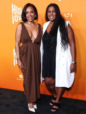 Karen Pittman ve Simone Harris 13 Ağustos 2025 'te Los Angeles' taki Miracle Mile, Los Angeles 'ta bulunan Ted Mann Tiyatrosu' nda düzenlenen Los Angeles Özel Elma Özgün Filmleri ve A24 'ün En Düşük 2 Gösterimi' ne geldiler.