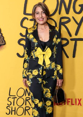 Amerikalı aktris, sanatçı, aktivist ve yazar Lisa Edelstein, Netflix 'in Netflix' in 1. Uzun Hikaye Özel Gösterimi 'ne 18 Ağustos 2025' te Hollywood, Los Angeles, Kaliforniya, ABD 'de düzenlenen Netflix Tudum Tiyatrosu' na geldi..