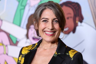 Amerikalı aktris, sanatçı, aktivist ve yazar Lisa Edelstein, Netflix 'in Netflix' in 1. Uzun Hikaye Özel Gösterimi 'ne 18 Ağustos 2025' te Hollywood, Los Angeles, Kaliforniya, ABD 'de düzenlenen Netflix Tudum Tiyatrosu' na geldi..