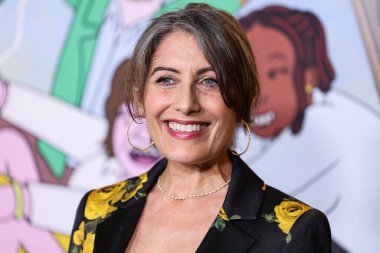 Amerikalı aktris, sanatçı, aktivist ve yazar Lisa Edelstein, Netflix 'in Netflix' in 1. Uzun Hikaye Özel Gösterimi 'ne 18 Ağustos 2025' te Hollywood, Los Angeles, Kaliforniya, ABD 'de düzenlenen Netflix Tudum Tiyatrosu' na geldi..