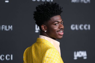 Lil Nas X, Tom Ford 'a ulaşır: Sonbahar / Kış 2020 Moda Şovu 7 Şubat 2020' de Hollywood, Los Angeles, Kaliforniya, ABD 'de Milk Stüdyolarında yapıldı.